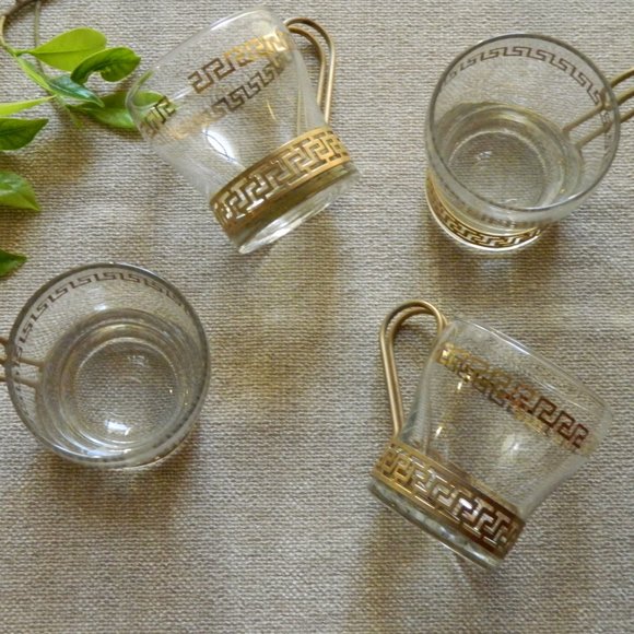 Vintage Art Deco Glasses with Caddy - Picture 3 of 8